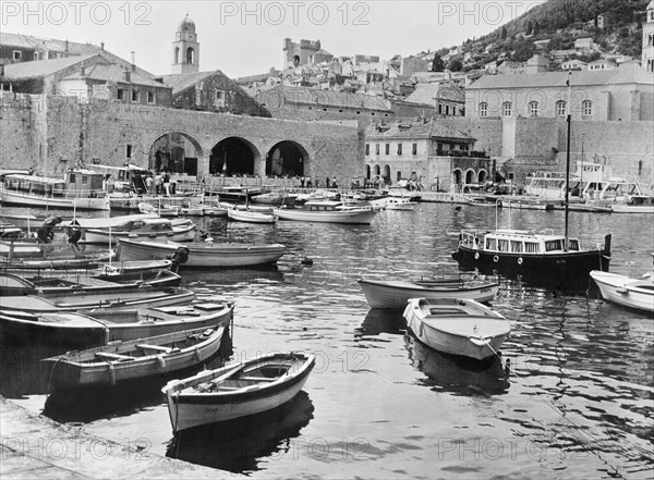 View of dubrovnik, croatia, yugoslavia, 1961.