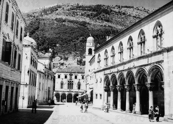 View of dubrovnik, croatia, yugoslavia, 1961.