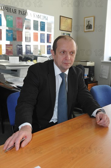 St, petersburg, russia, november 1, 2009, andrei bushev, 43-year-old assistant professor at st petersburg state university law faculty and a former fellow student there of president medvedev, has been commissioned as a judge at the european court of human rights in strasbourg to hear the case on yukos complaint against rusia.