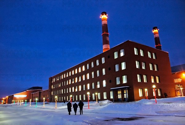 Buildings of the kandalaksha aluminium smelter, a subsidiary of the sual aluminium company, murmansk region, russia, february 10, 2006.