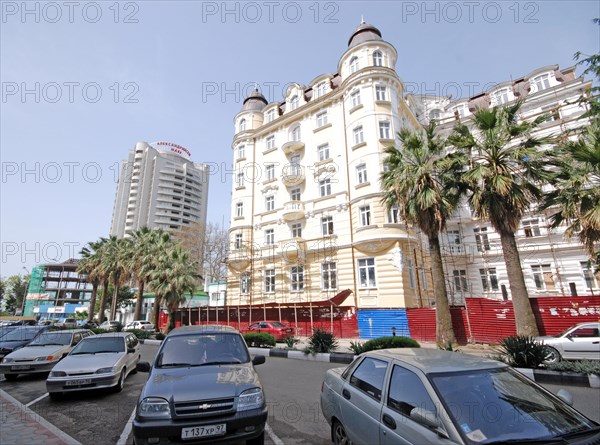 New apartment house the lighthouse of alexandria (l), sochi, russia, april 2008.