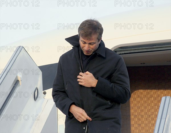 Governor of chukotka, roman abramovich arrives at koltsovo airport in his own boeing 767, he visits the region on eduard rossel's invitation, the governor of sverdlovsk region, yekaterinburg, russia, april 12, 2007.