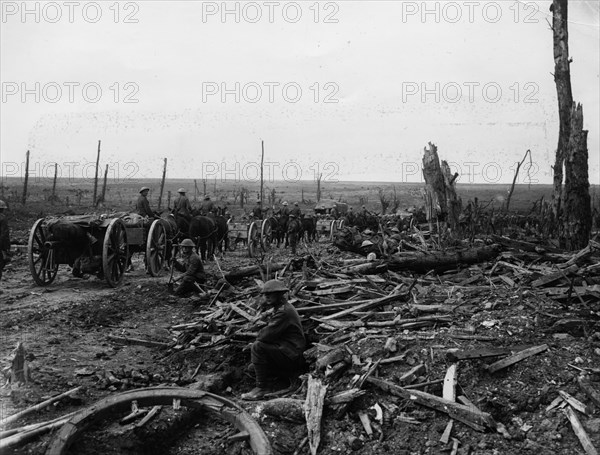 Field guns.