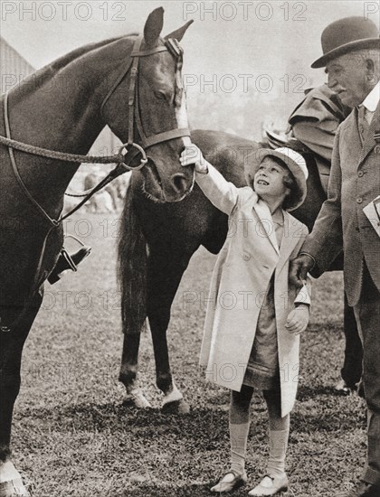 Princess Elizabeth at the Richmond Horse Show in 1934