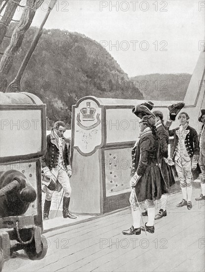 The escape of Bendict Arnold in 1780