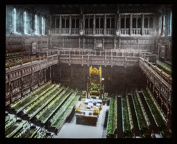 Magic Lantern slide circa 1900 hand coloured views of London