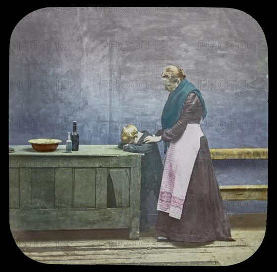 Magic lantern slide circa 1900