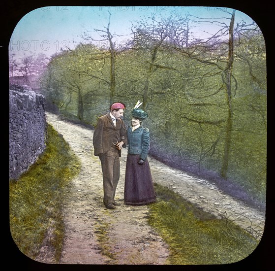 Magic lantern slide circa 1900