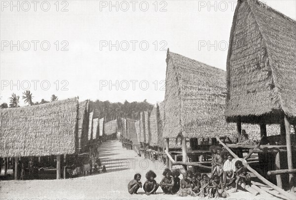 A villiage in New Guinea