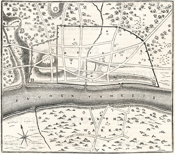 A plan of Roman London