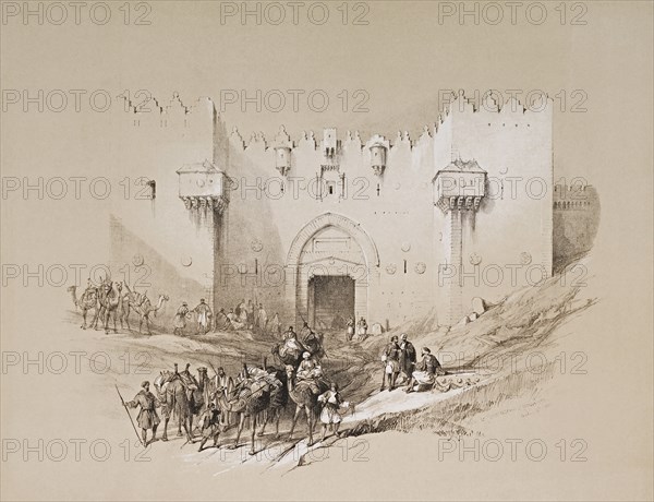 The Damascus Gate.  After a work by Scottish artist David Roberts