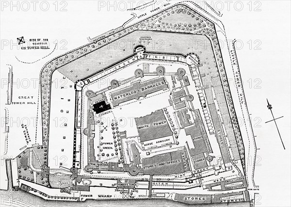 Plan of the Tower of London