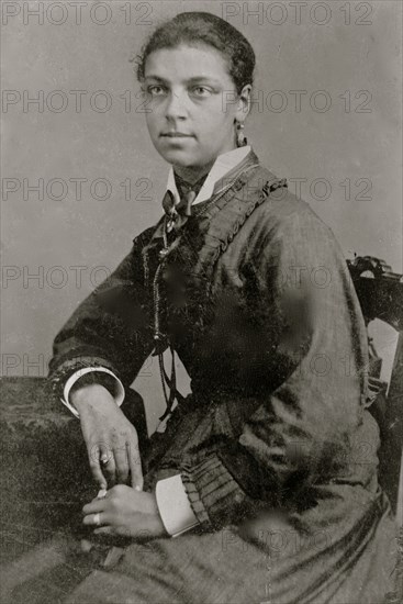Portrait of an African American woman, seated
