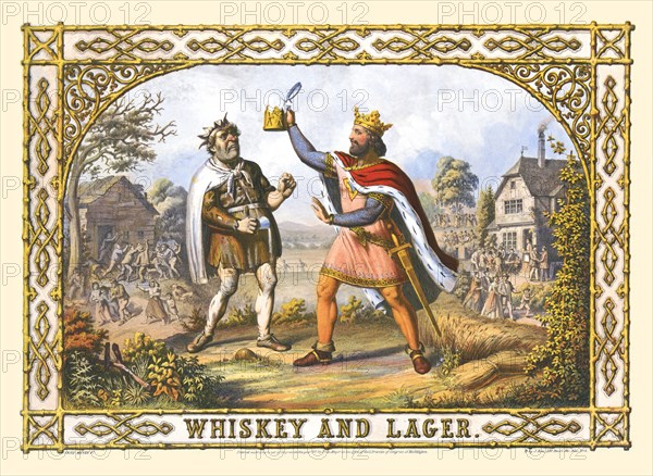 Whiskey and lager