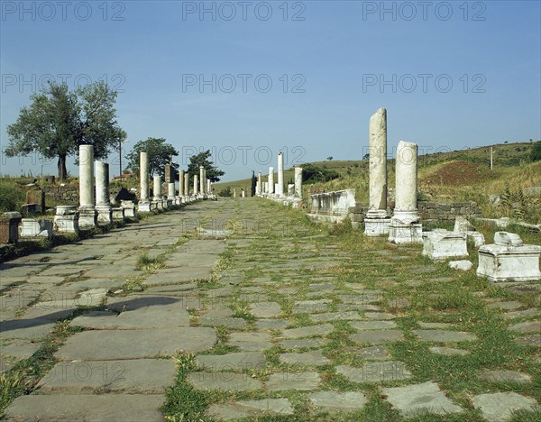 The Via Sacra from Pergamon to Asclepeium.