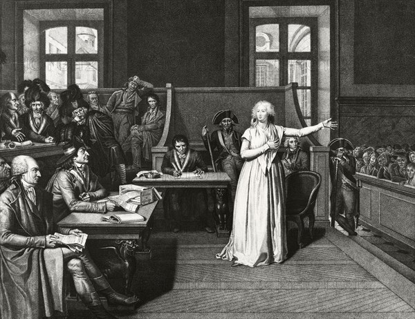 Queen of France Marie Antoinette in court.