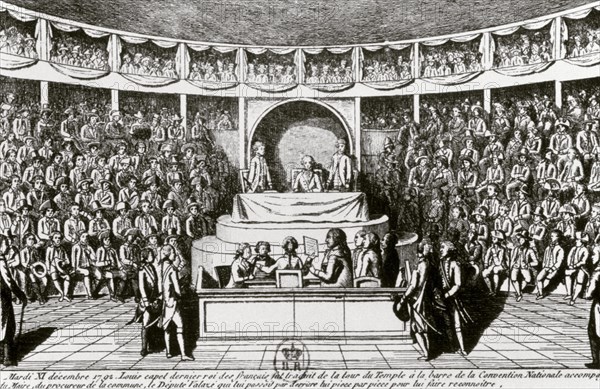 Interrogation of King Louis XVI before the National Convention.