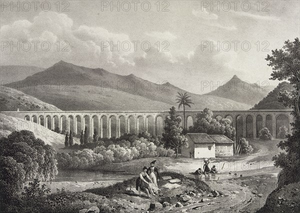 Spain. Andalusia. Algeciras. Aqueduct.