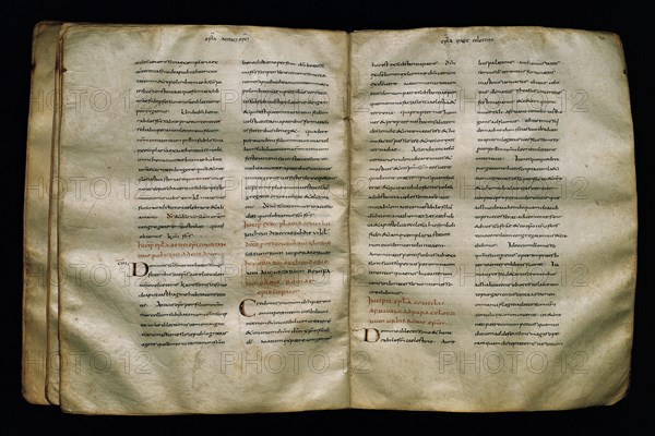 Codex Adrianus. Volume on parchement. 9th century. Caroline minuscule script. Catalonia. Spain.