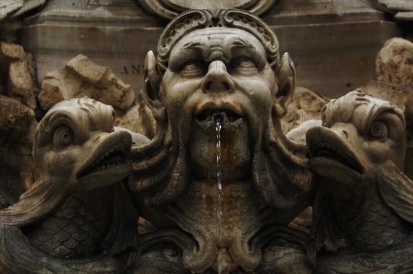 Fountain of the Pantheon at Piazza della Rotonda.