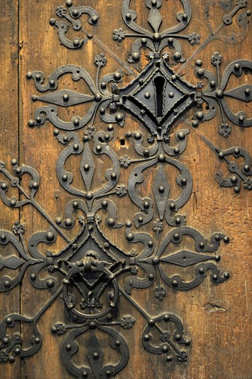 Stave church portal. Faberg church.