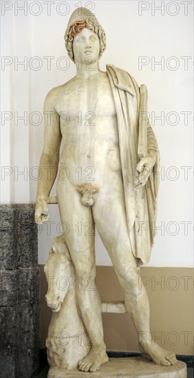 One of the twins Castor and Pollux. Pentelic marble.