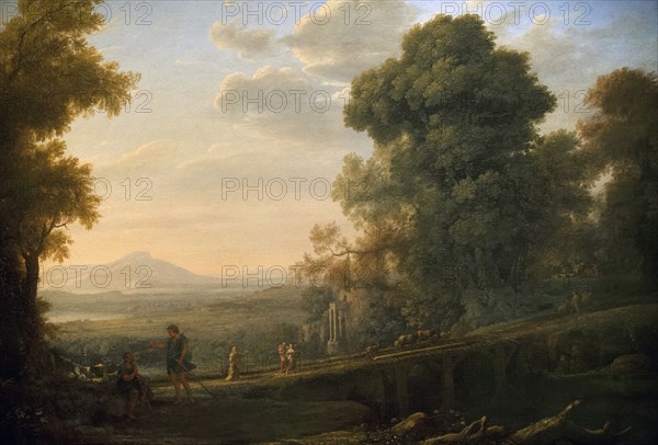 Landscape with Rebekah Taking Leave of her Father.