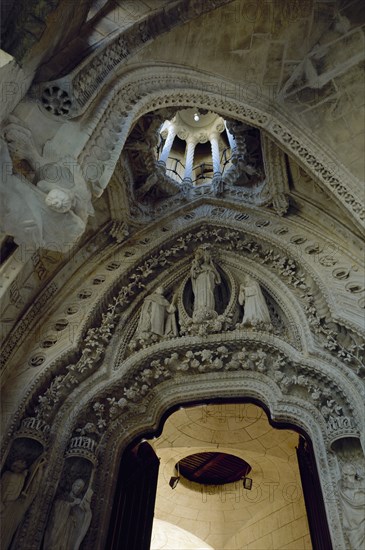 Spain. Basilica and Expiatory Church of the Holy Family by Antonio Gaudi (1852-1926). Modernism.