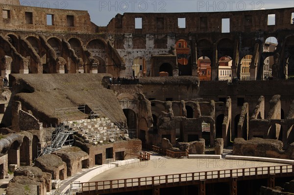 Flavian Amphitheatre or Coliseum. Interior.