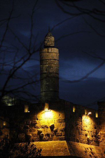 Walls of the Old city and Tower of David (Citadel).