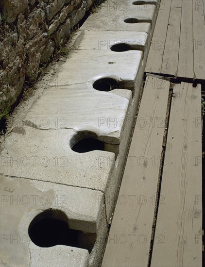 Roman era. Turkey. Ephesus Latrines (public toilets). 1st century AD.