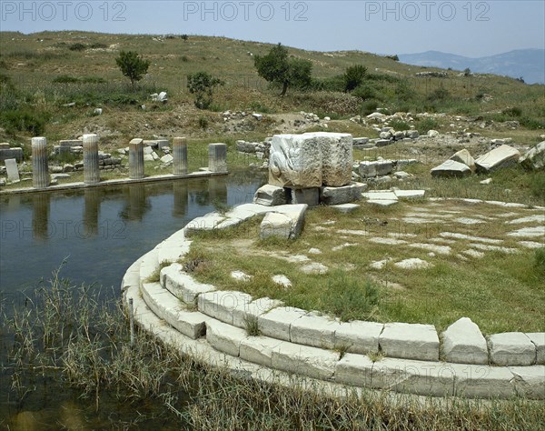 Ruins of Monument at the Harbour of Lions.