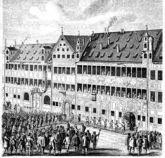 The Fuggerhaus on the wine market in Augsburg