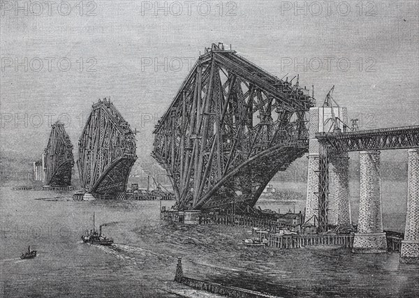 construction of the The Forth Bridge