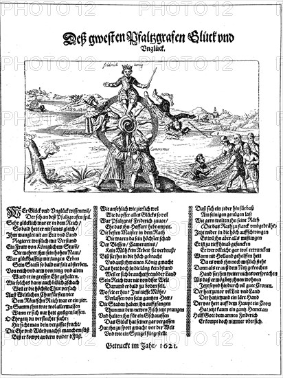 Mock sheet from 1621 on Friedrich von der Pfalz