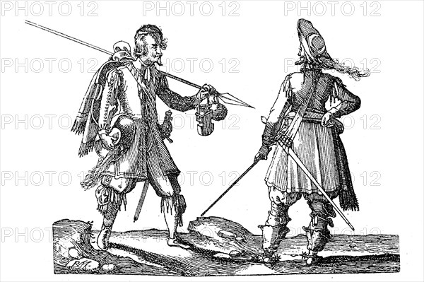 Soldiers from the time of 1630 - 1635