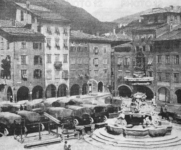 The marketplace of Trent during the first World War