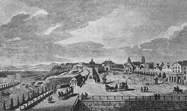 The city of Kassel in the 18th century