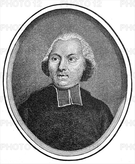 "Jean-Siffrein Maury Cardinal (* 26 June 1746, † May 11, 1817) was an opponent of the French Revolution, which in 1794 by Pope Pius VI. became the bishop of Montefiascone and made a cardinal  /  Jean-Siffrein Kardinal Maury (* 26. Juni 1746; † 11. Mai 1817) war ein Gegner der Franzoesischen Revolution, der 1794 von Papst Pius VI. zum Bischof von Montefiascone und zum Kardinal ernannt wurde, historical, digital improved reproduction of an original from the 19th century / digitale Reproduktion einer Originalvorlage aus dem 19. Jahrhundert"