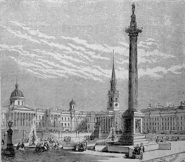 Trafalgar Square in London