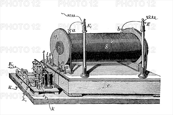 Henry Daniel Ruhmkorff's induction coil / inductor