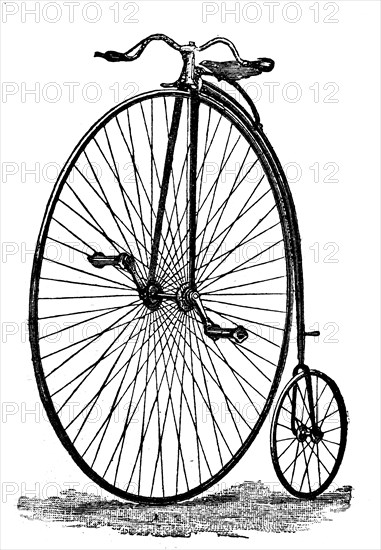 Big wheel around 1867 / Hochrad um 1867