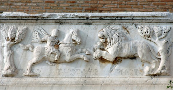 Roman relief, Detail from a tomb