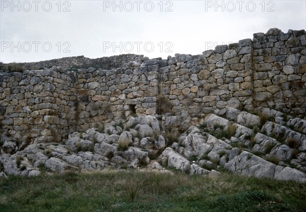 Tiryns, Greece. Archaeological Site. Mycenaean citadel