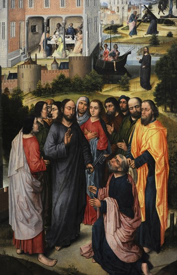 Triptych with scenes from the life of Job