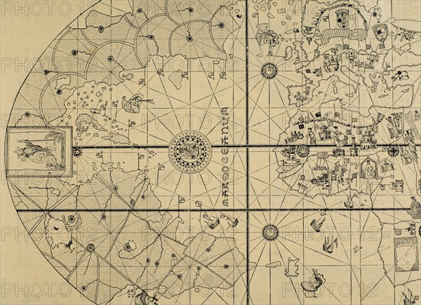 Map By Spanish Marine And Cartographer Juan De La Cosa Photo Uig Phas