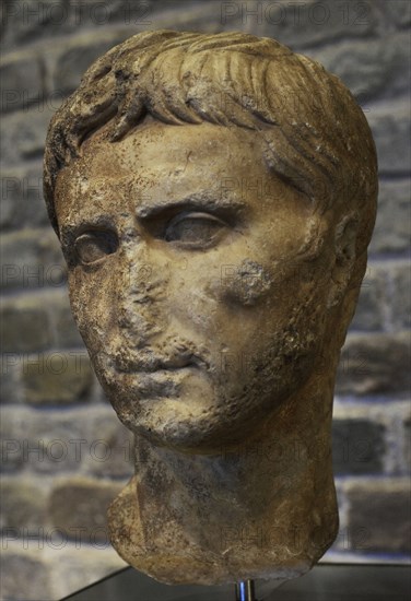 Bust of Roman Emperor Augustus.