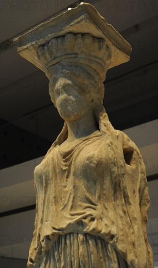 The Caryatid Porch of the Erechtheion.