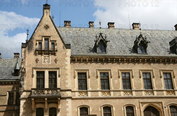 Castle enclosure building.