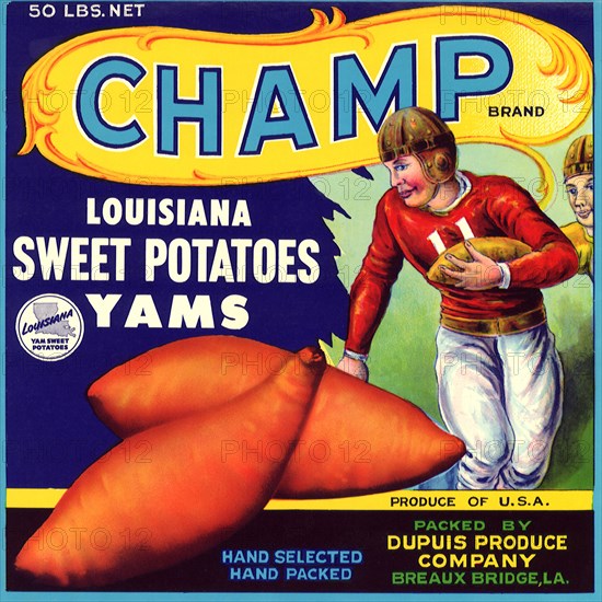 Champ Yams Label